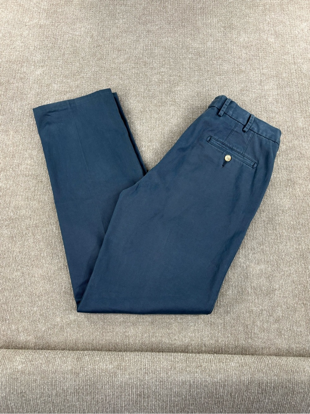 Peter Millar Pants Men's 32x32 Blue Raleigh Flat Front Cotton Chino MCOB84